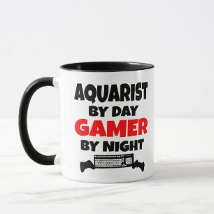 Aquarist by Day Gamer by Night Tasse