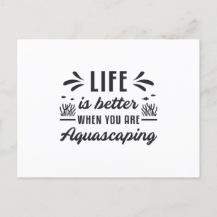 Aquarist Life ist besser Aquascaping Funny Fish Postkarte