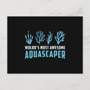 Aquarist World's Most Aquascaper Retro Aquarium Postkarte