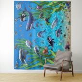 Aquarium 1 Party Hintergrund Wandteppiche (Beispiel)