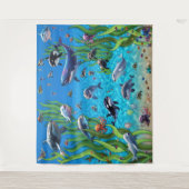 Aquarium 1 Party Hintergrund Wandteppiche (Vorderseite)