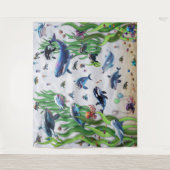 Aquarium 2 Party Hintergrund Wandteppiche (Vorderseite)