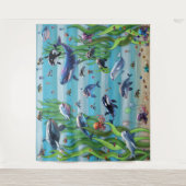 Aquarium 3 Party Hintergrund Wandteppiche (Vorderseite)