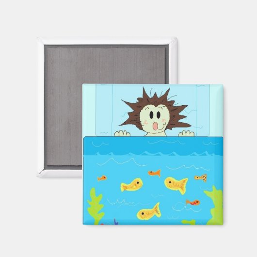 Aquarium-Ansicht Magnet (Vorderseite/Rückseite)