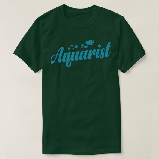 Aquarium Aquarist Blue Beautiful T-Shirt (Design vorne)