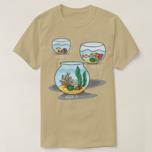 Aquarium Aquaristik Fische Liebhaber Geschenkidee T-Shirt (Design vorne)