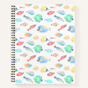Aquarium - Aquarium - Aquarellfischmuster Notizblock