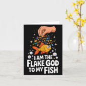 Aquarium Art For Men Women Fish Lover Fiank Enthus Karte (Gelbe Blume)