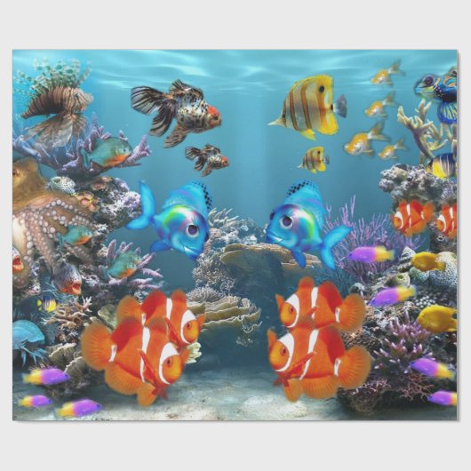 Aquarium-Art Geschenkpapier (Flach)