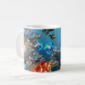 Aquarium-Art Kaffeetasse (Vorderseite Links)