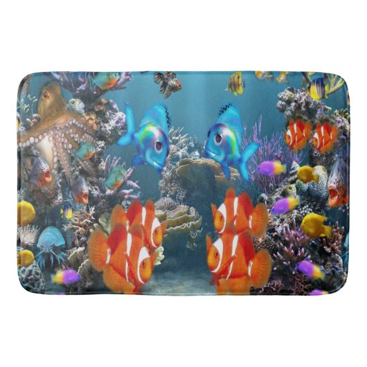 Aquarium Badematte (Vorderseite)