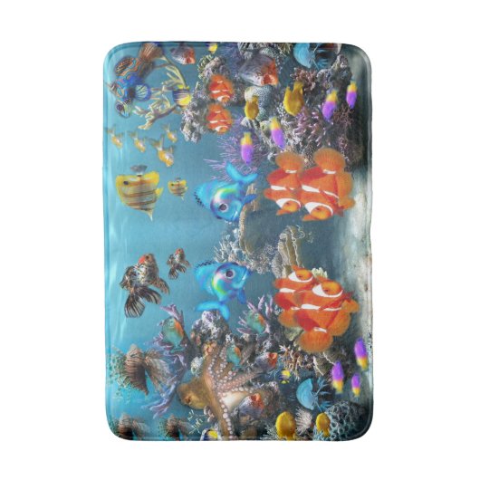 Aquarium Badematte (Vorderseite Vertikal)