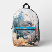 Aquarium Bedruckter Rucksack (Vorderseite)