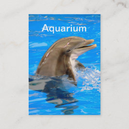 Aquarium Business Card mit Dolphin Visitenkarte