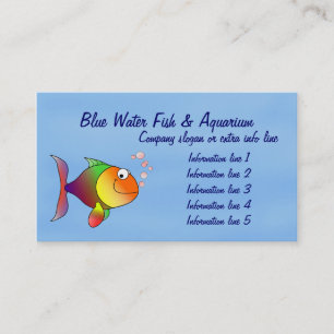 Aquarium Business Card Visitenkarte