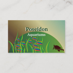 Aquarium Business Cards Visitenkarte