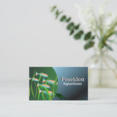 Aquarium Business Cards Visitenkarte (Stehend Vorderseite)