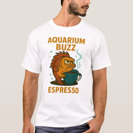 Aquarium Buzz Espresso Angry Fish T-Shirt