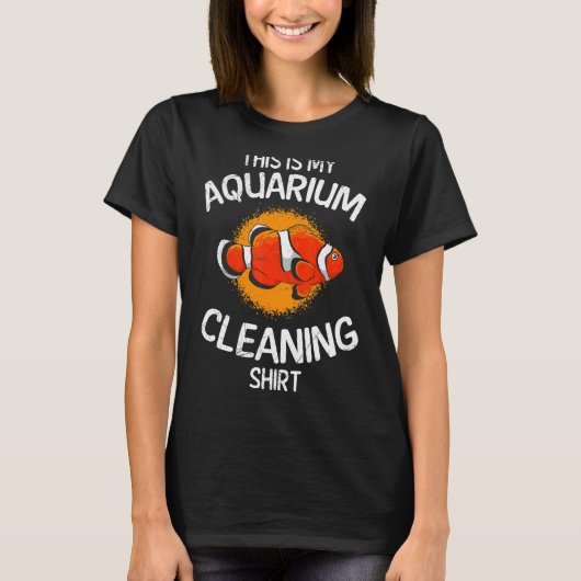 Aquarium Cleaning Aquarist T-Shirt (Vorderseite)