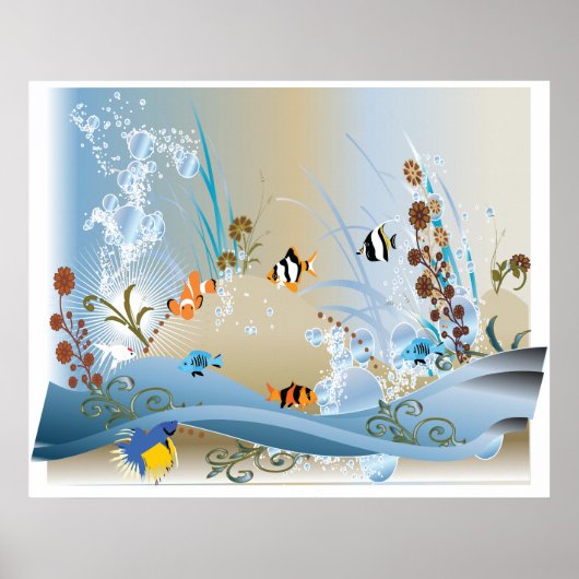 Aquarium Colassal Canvas Print Poster (Vorne)