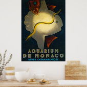 Aquarium de Monaco Werbeplakat Poster (Küche)