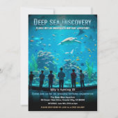 Aquarium Deep Sea Discovery Birthday Party Einladung (Vorderseite)