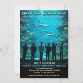Aquarium Deep Sea Discovery Birthday Party Einladung (Vorderseite)