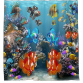 Aquarium Duschvorhang (Vorderseite)