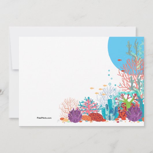 Aquarium Einladung (Rückseite)