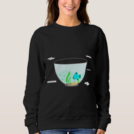 Aquarium Fisch 2 Sweatshirt (Vorderseite)