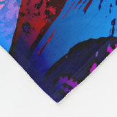 Aquarium Fisch Verspieltes Muster Aqua Vivid Blue Fleecedecke (Ecke)