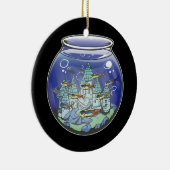 Aquarium Fischburg Keramik Ornament (Rechts)