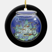 Aquarium Fischburg Keramik Ornament (Hinten)