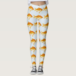 Aquarium-Fische - Goldfisch Orange-Mandarine-Gelb Leggings