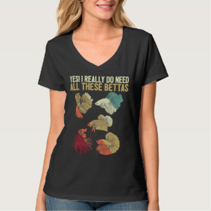 Aquarium Fische Sucht Betta Fische T-Shirt