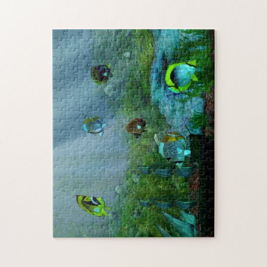 Aquarium Fischen Puzzle (Vertikal)