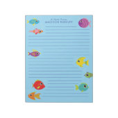 Aquarium Fish Niedlich Kid's Stationary Notepad Notizblock (Rotiert)