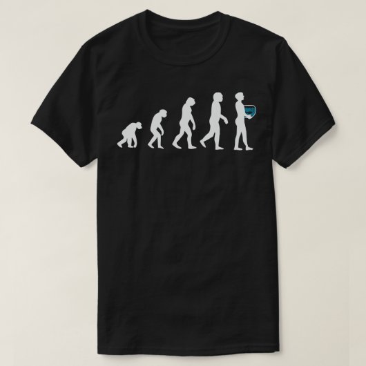 Aquarium Fishkeeper Evolution 1 T-Shirt (Design vorne)