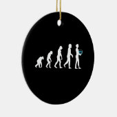 Aquarium Fishkeeper-Evolution Keramik Ornament (Rechts)