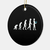 Aquarium Fishkeeper-Evolution Keramik Ornament (Links)