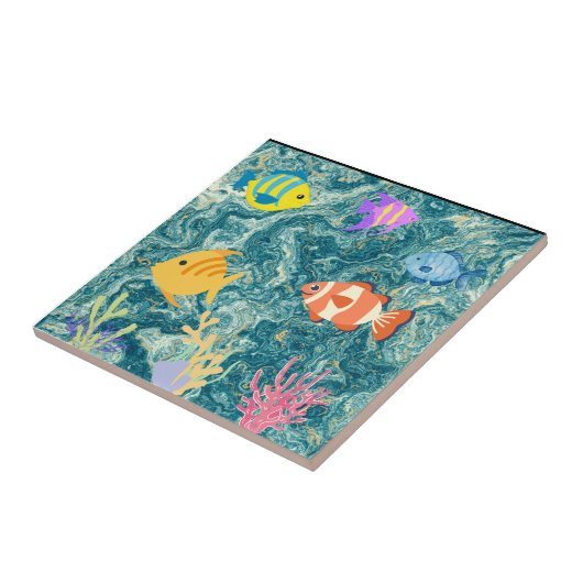 Aquarium Fliese (Seite)