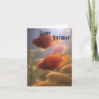 Aquarium Geburtstagskarte