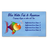 Aquarium-Geschäft Magnetische Visitenkarte (Vorderseite)
