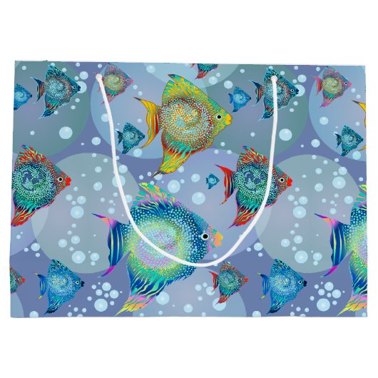 Aquarium Große Geschenktüte (Rückseite)