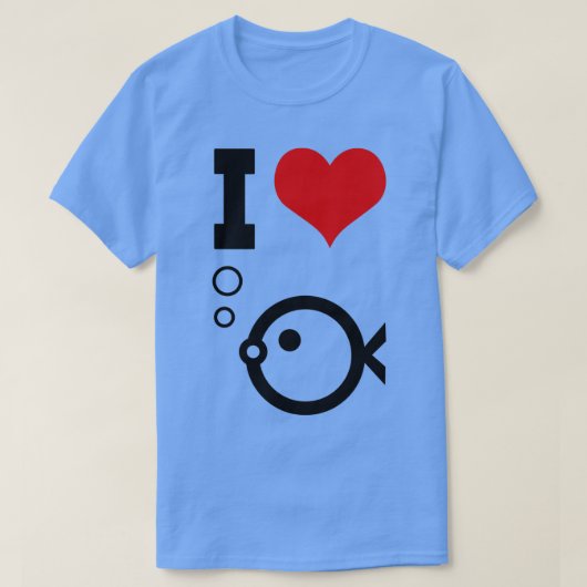 Aquarium-I-Liebe T-Shirt (Design vorne)