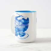 Aquarium Jellyfish 0925 Zweifarbige Tasse (Vorderseite Links)