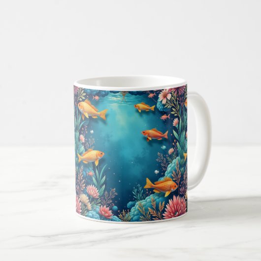 Aquarium Kaffeetasse (VorderseiteRechts)