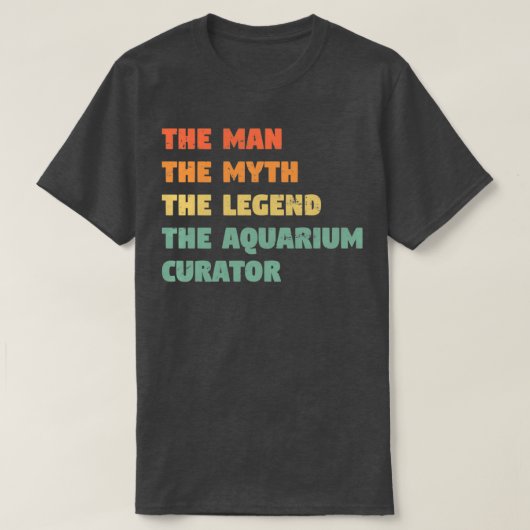 Aquarium Kurator Funny Geschenk für ihn Aquarium C T-Shirt (Design vorne)