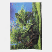 Aquarium Layout of Freshwater Angelfishes Küchentuch (Vertikal)