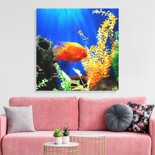 Aquarium Leinwanddruck (Insitu (Wohnzimmer))
